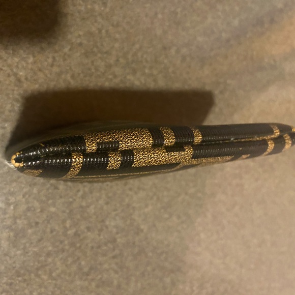 FENDI  Imitation Small Canvas Coin Purse. Black Brown - Signature Design. - Picture 5 of 7